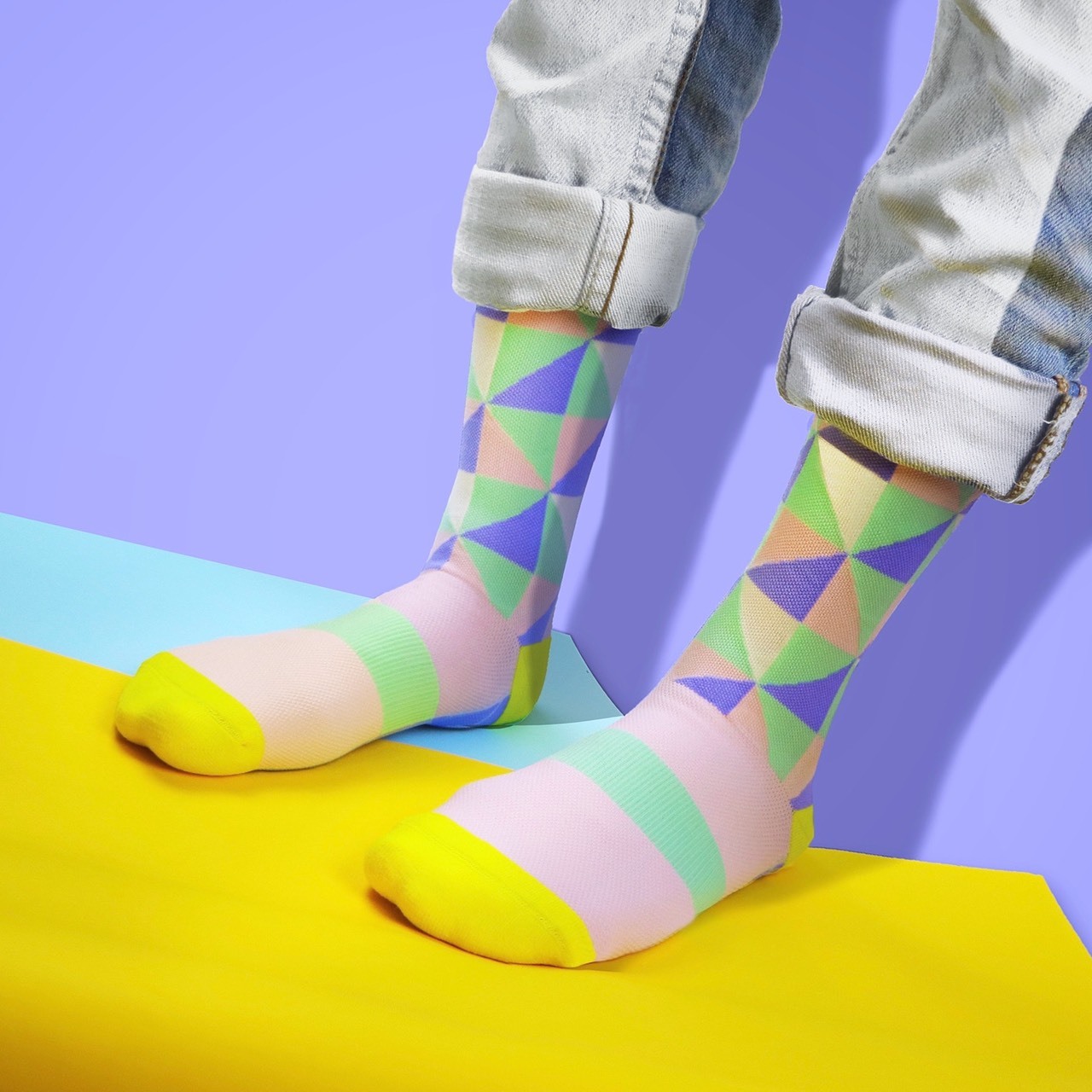 糖果鑽石｜紐約設計師款．壓力3/4襪