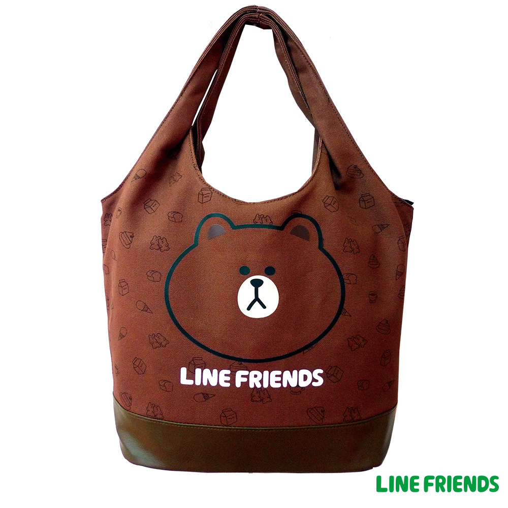 LINE FRIENDS MIT 俏麗袋(咖啡咖)LI555500C