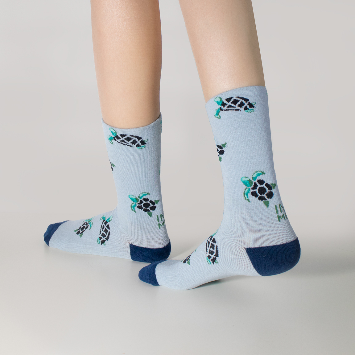 悠游 · 藍海｜守護海洋設計款．壓力3/4襪