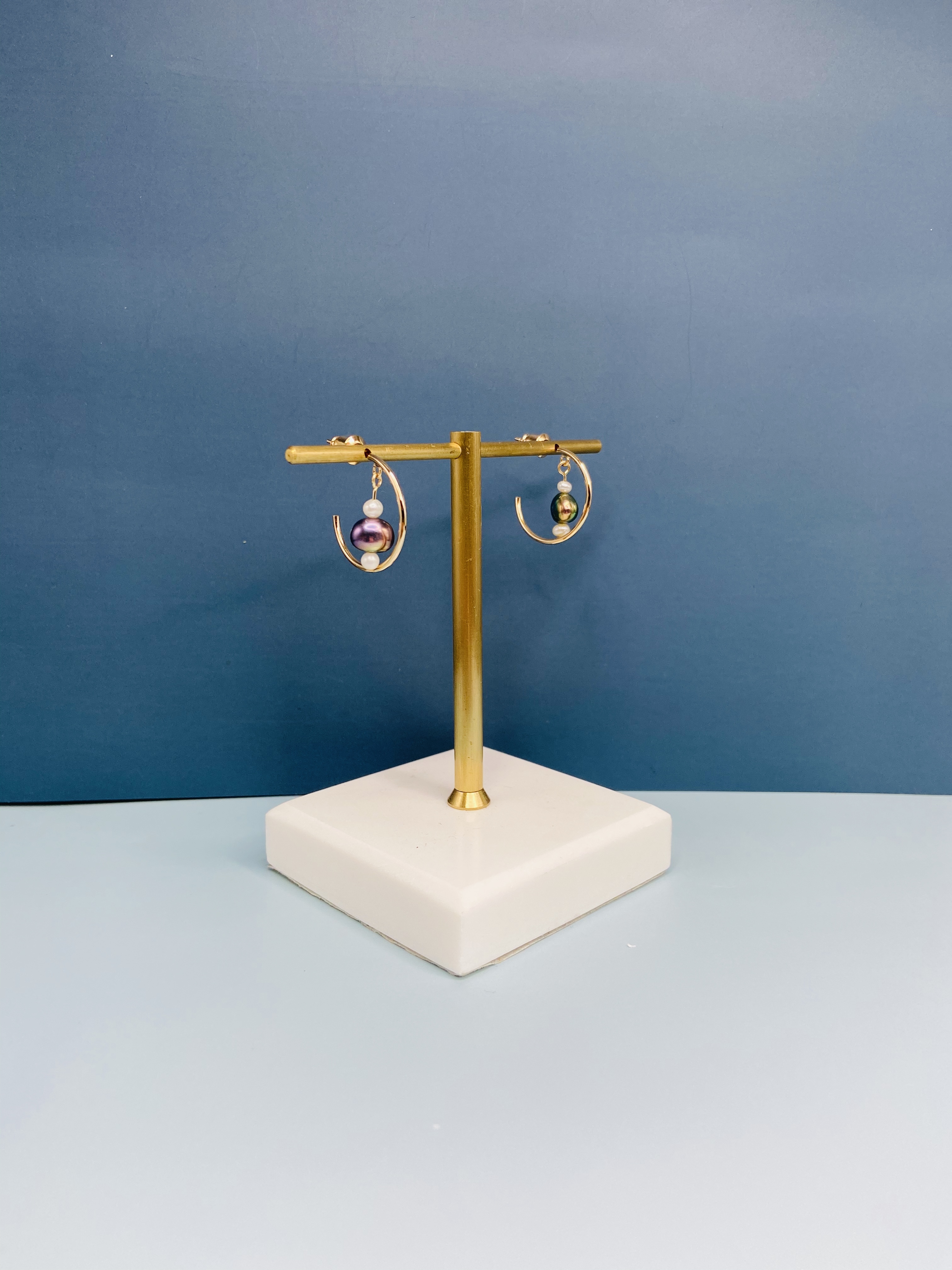 COLE COOL獨家設計迷你Pearls in C珍珠耳環耳夾