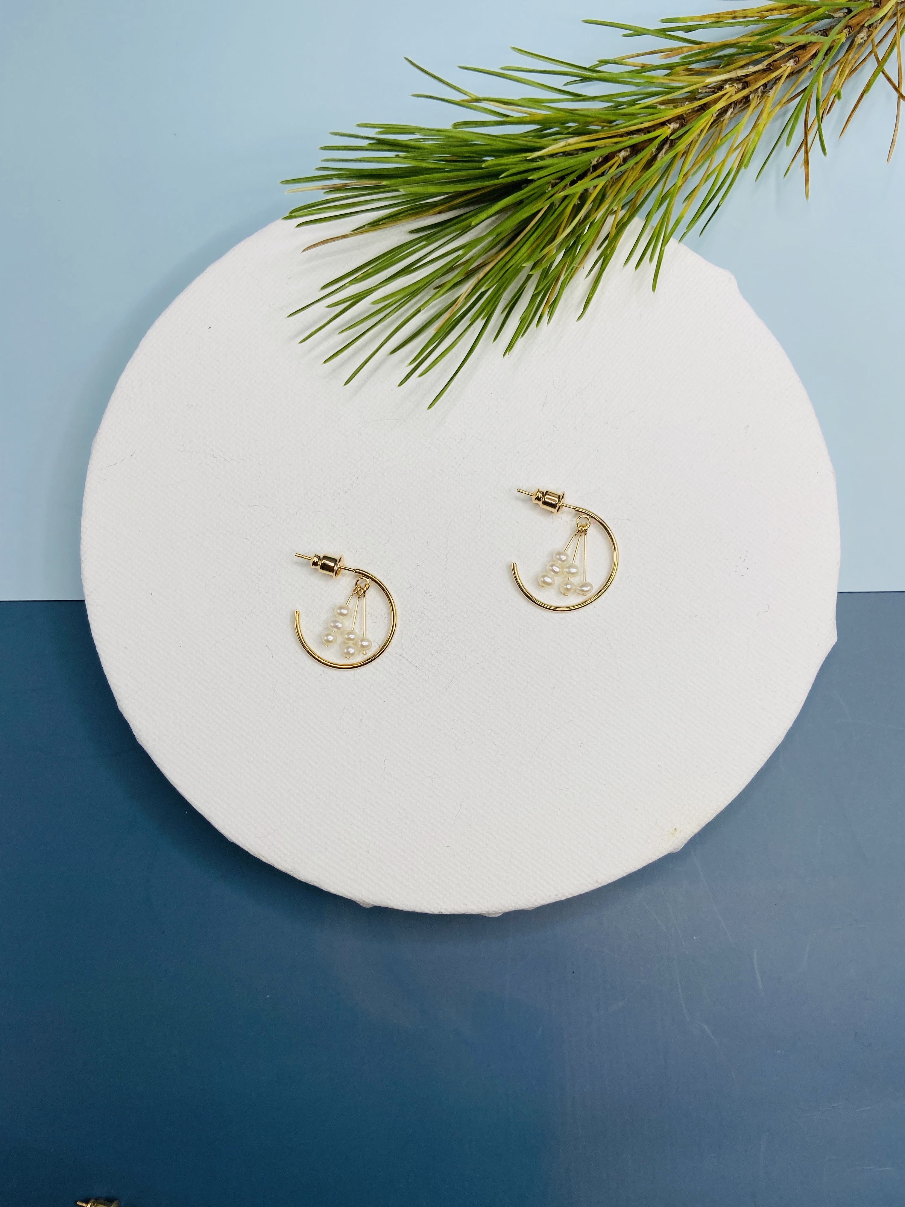 COLE COOL獨家設計迷你Pearls in C珍珠耳環耳夾