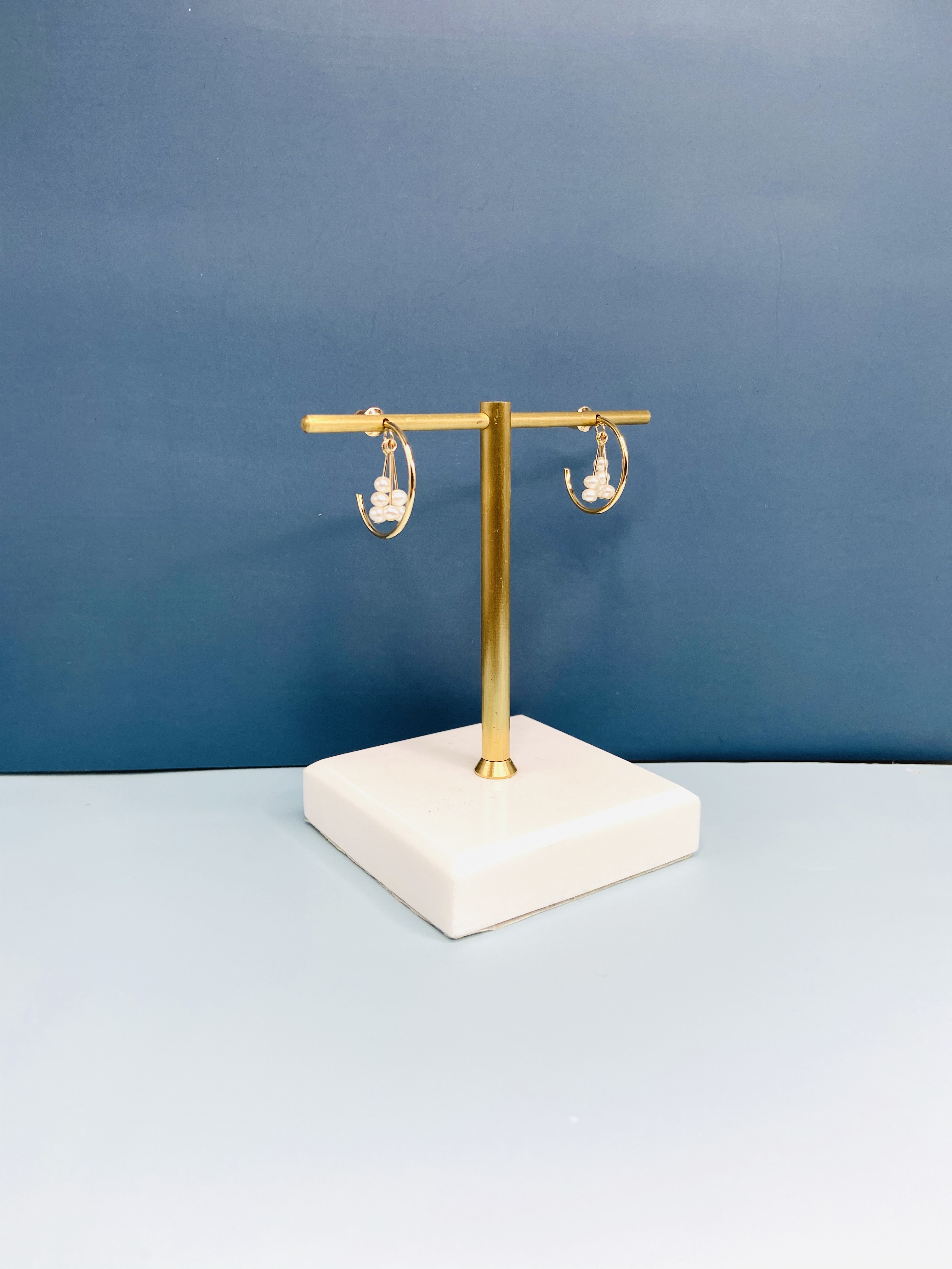 COLE COOL獨家設計迷你Pearls in C珍珠耳環耳夾