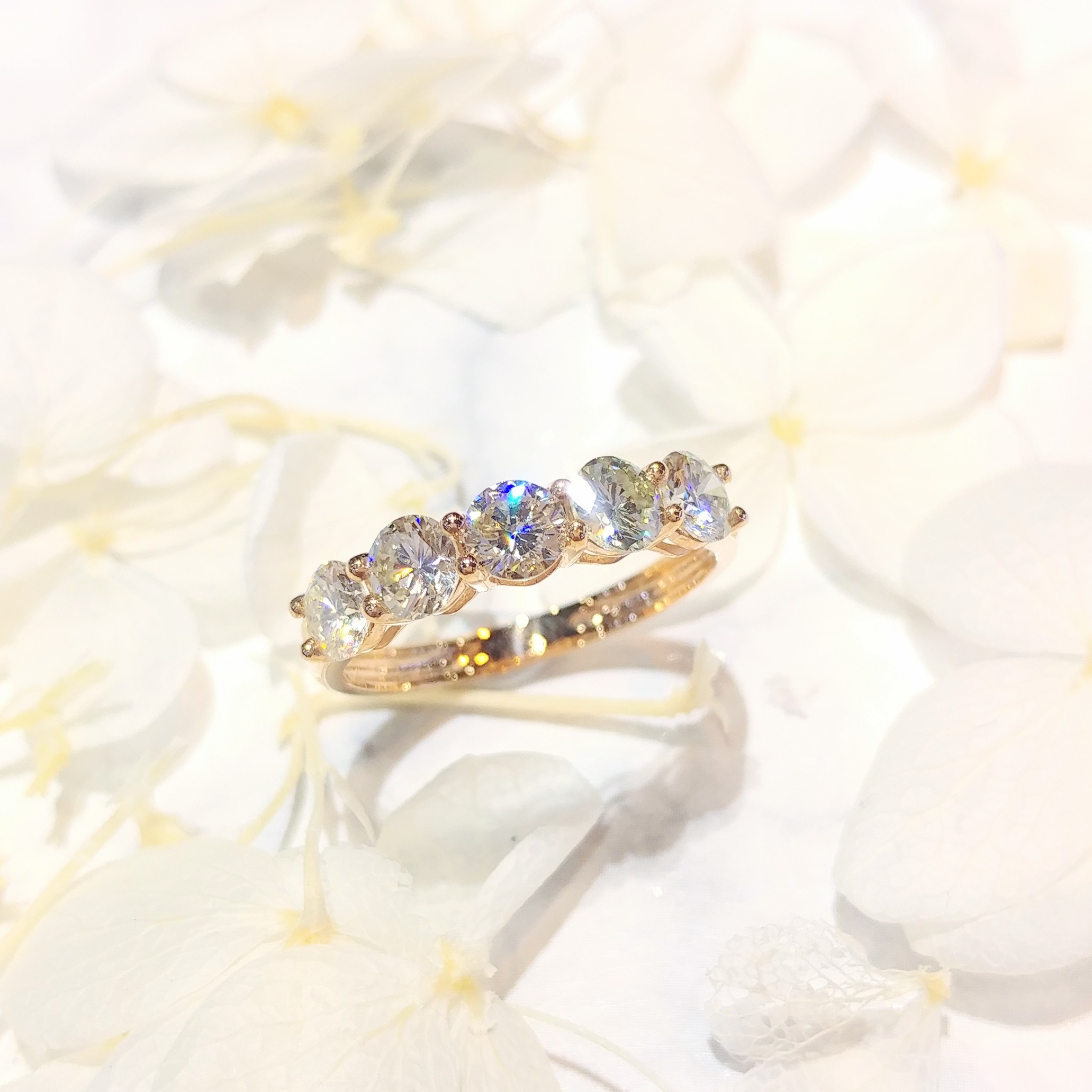 18K Rose Gold 1.20ct Diamond Ring