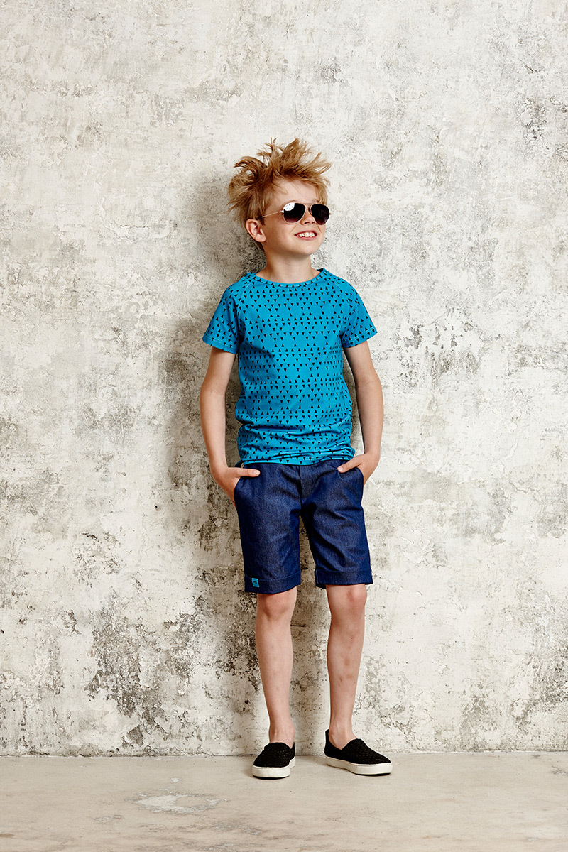 〖 Albababy 〗藍色三角形上衣