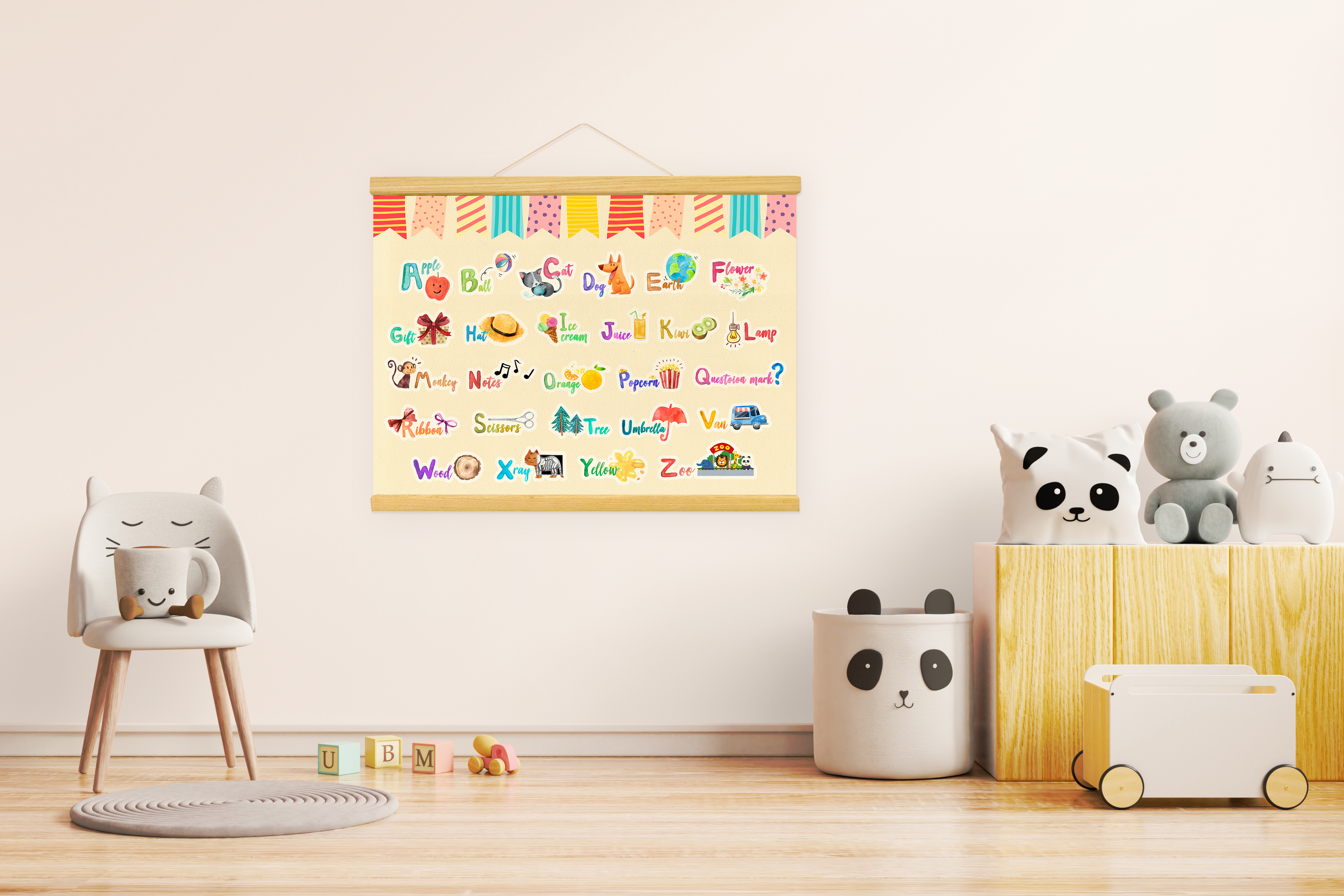 掛畫| 兒童 快樂學ABC