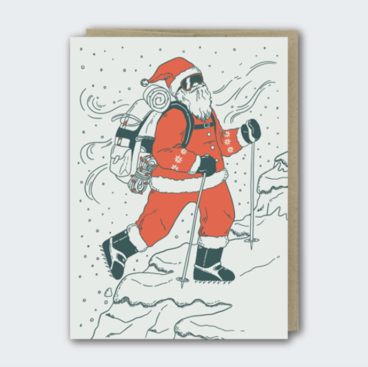 PIKE ST. PRESS｜節慶卡-HIKER SANTA