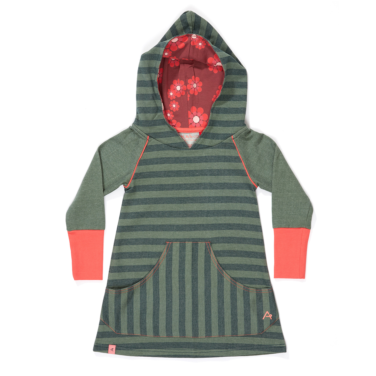 〖 Albababy 〗粉綠精靈帽刷毛洋裝