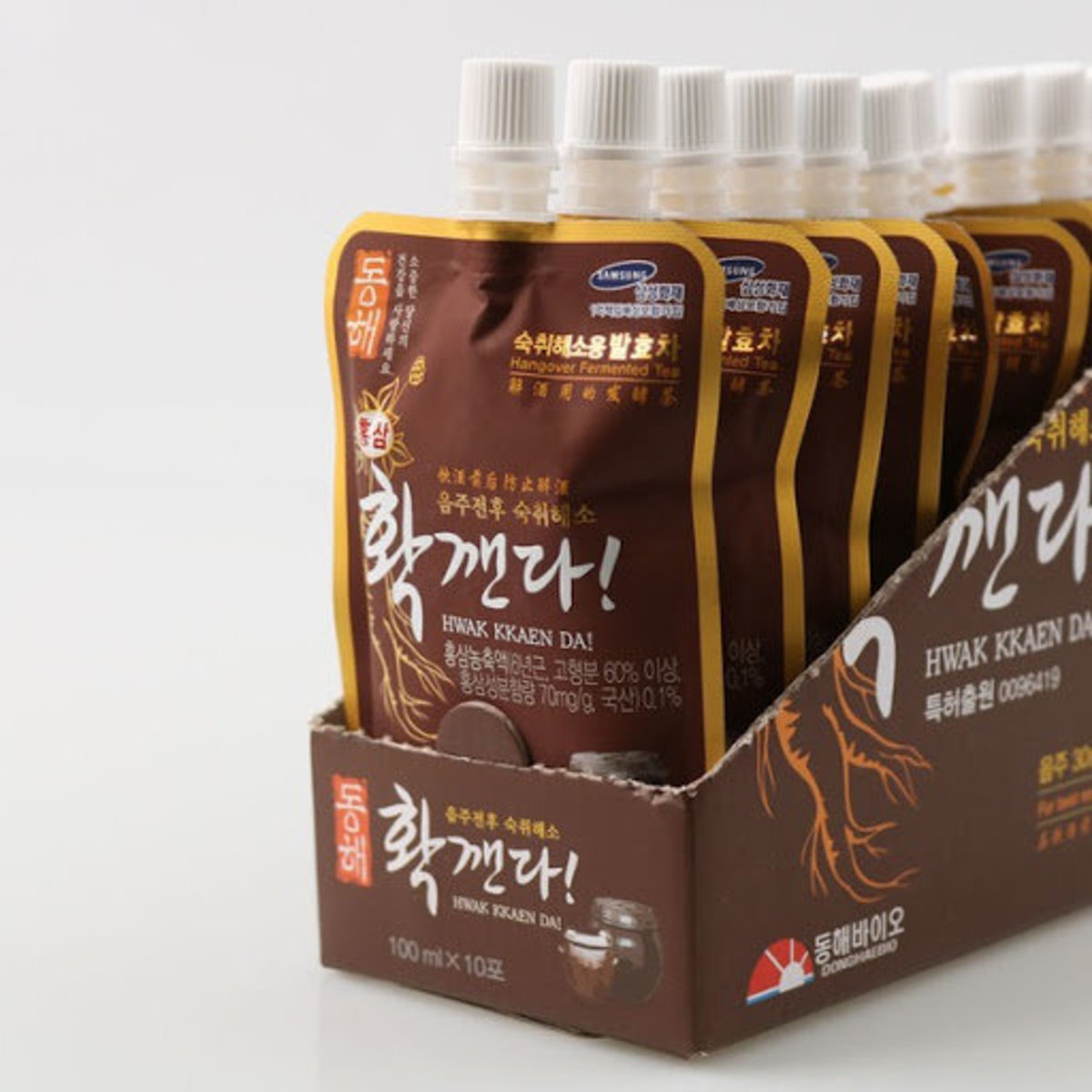 【DongHae】Donghae Bio 韓國紅蔘草本發酵解酒茶_10包入 동해 홍삼 확깬다