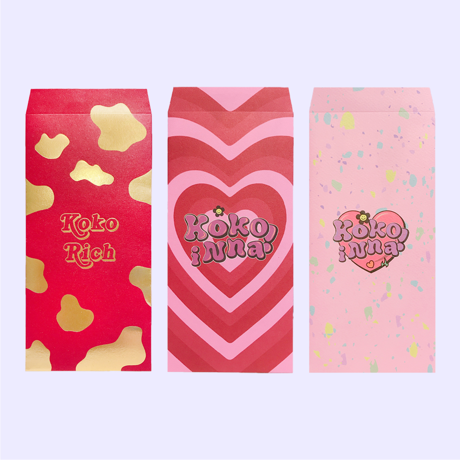 こ♡こ 獨家設計萬用紅包袋（三入）