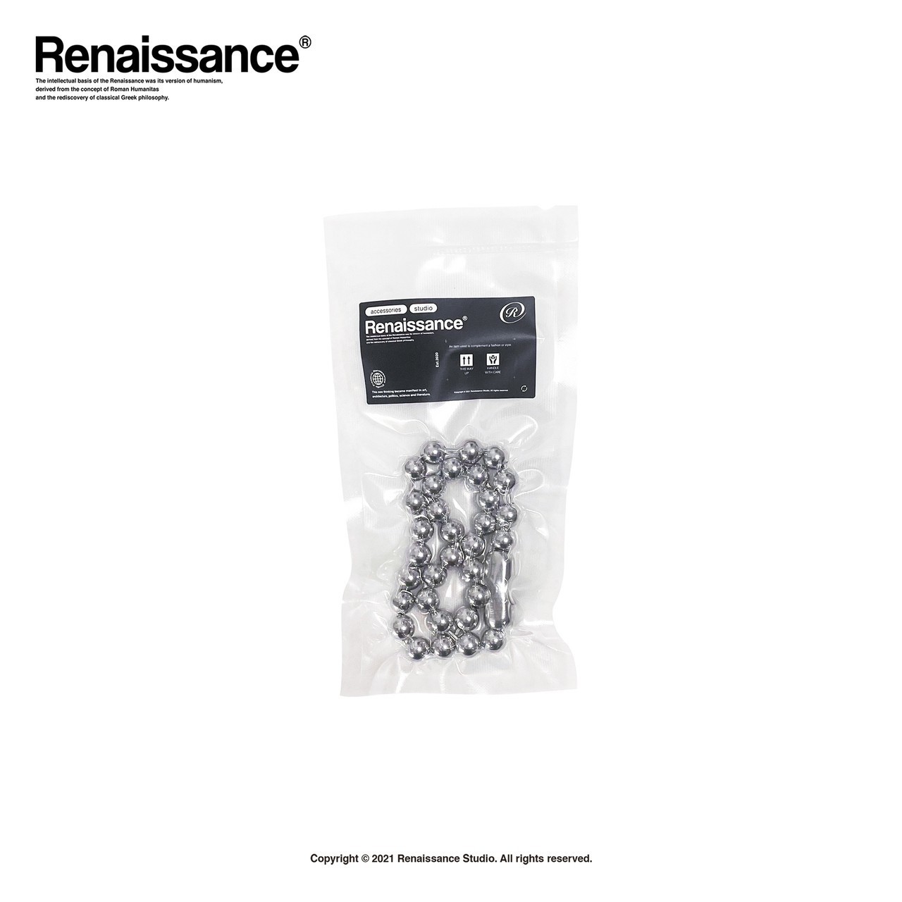 現貨 RENAISSANCE 鈦鋼 串珠 珠珠 項鍊 穿搭 搭配