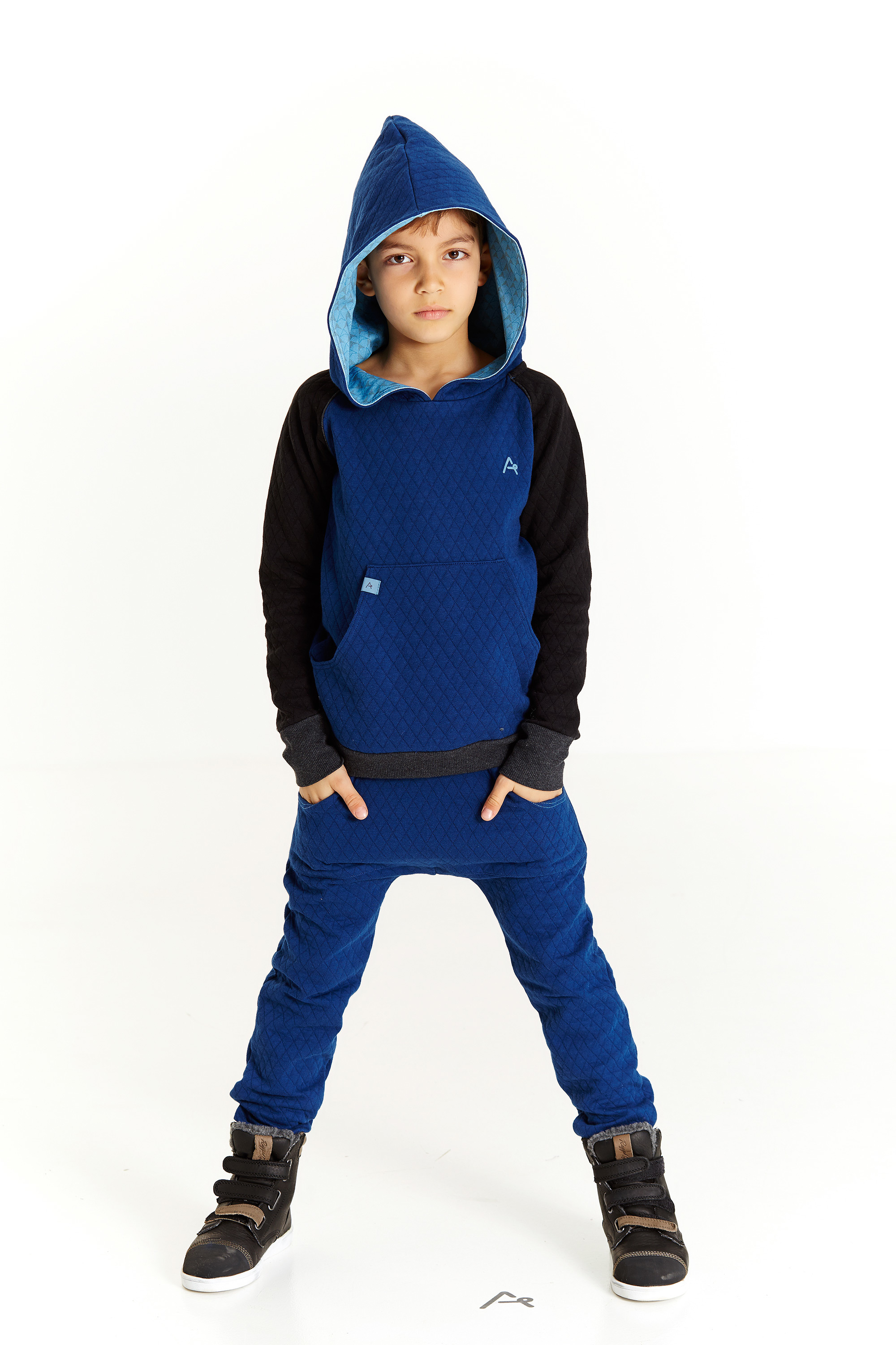 〖 Albababy 〗海藍格紋長褲