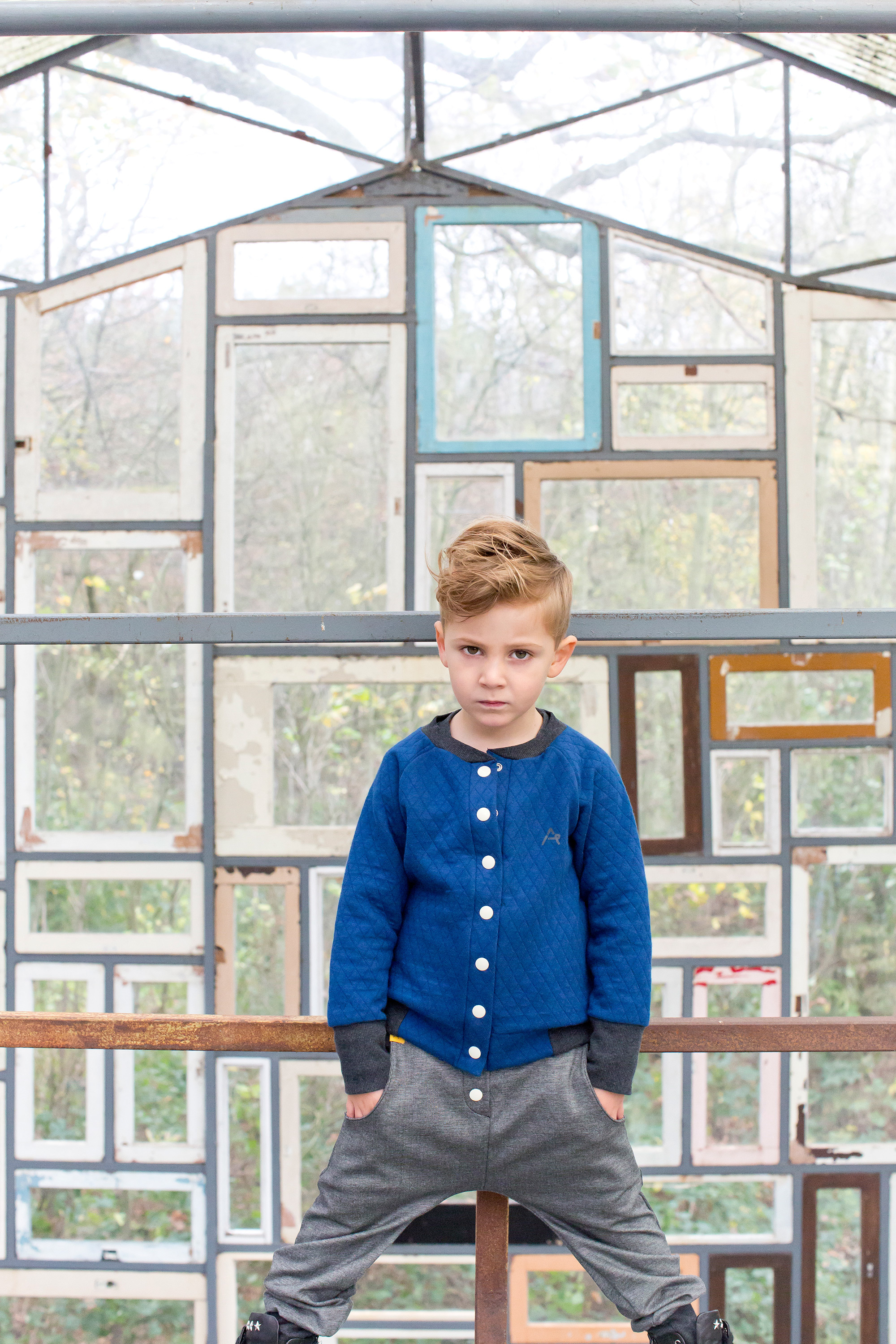 〖 Albababy 〗海藍格紋外套