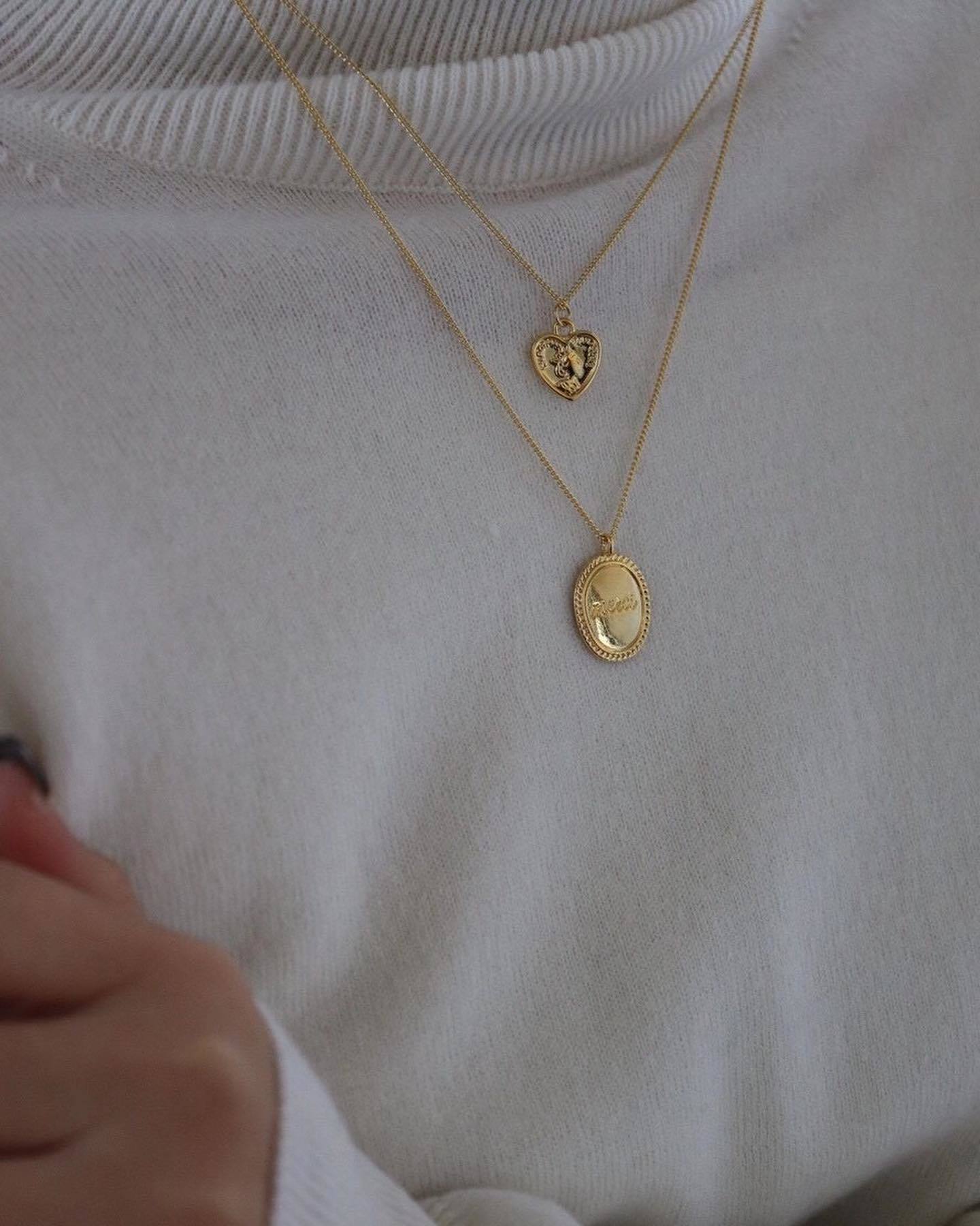 韓國質感鐵牌細項鍊。三款兩色