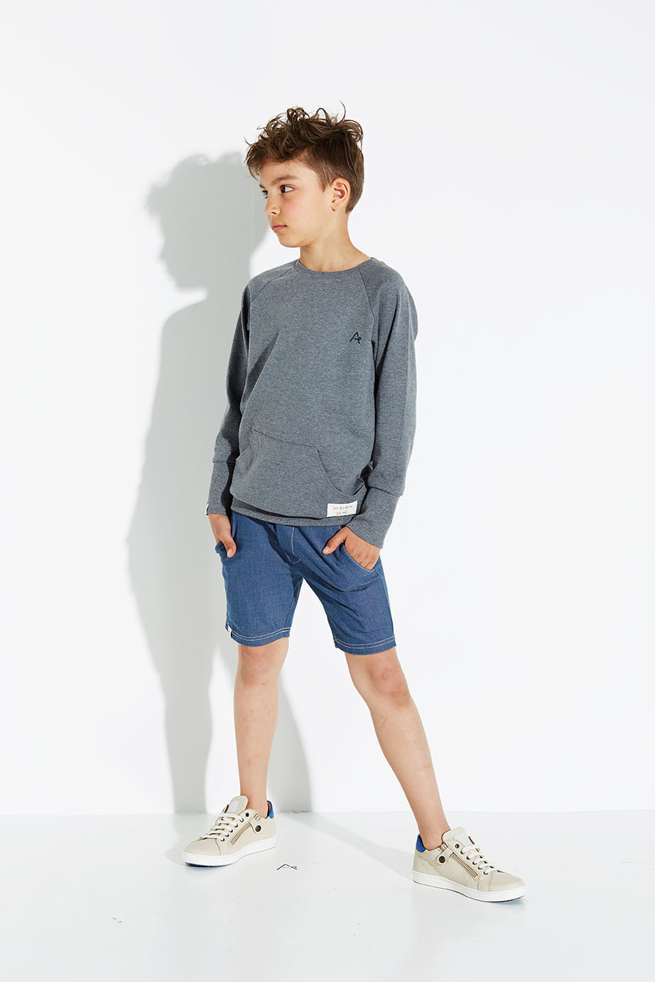 〖 Albababy 〗藍色丹寧短褲