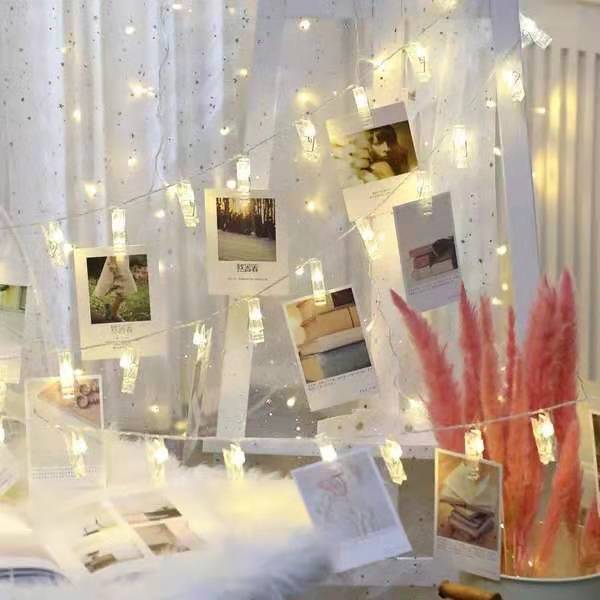 表白紀念生日慶祝LED暖光照片夾子 室內裝飾燈泡