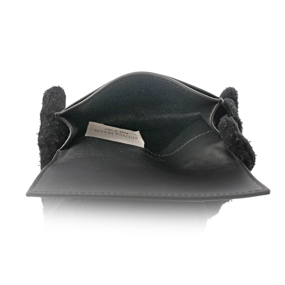 【BOTTEGA VENETA】厚款小牛皮編織二折卡片夾