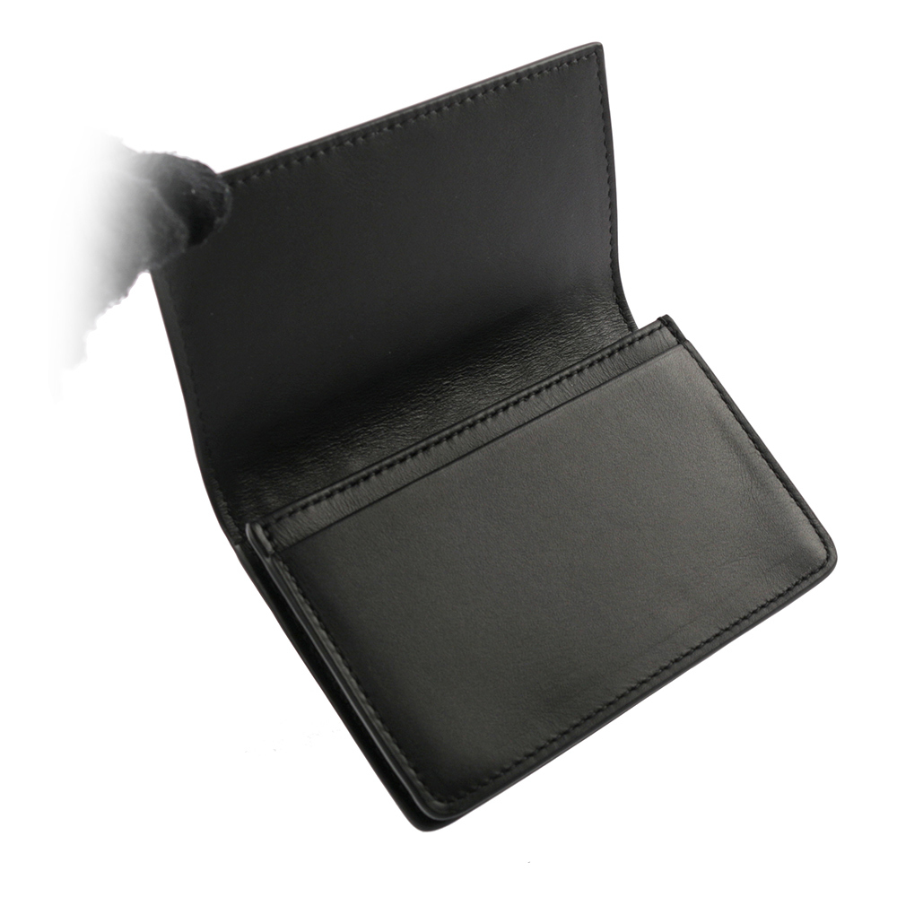 【BOTTEGA VENETA】厚款小牛皮編織二折卡片夾