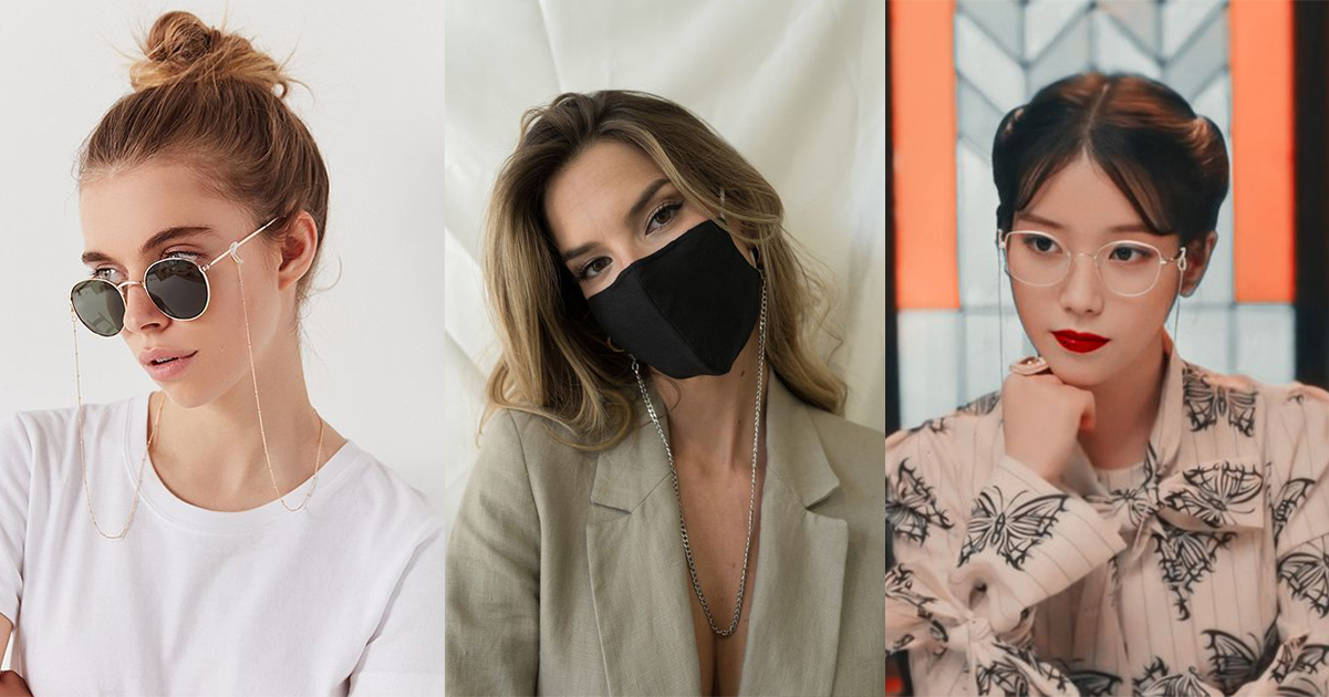 口罩鍊風靡日韓，知名韓星也在節目中配戴，鍊調式的設計戴上後如同復古眼鏡鍊的視覺效果
