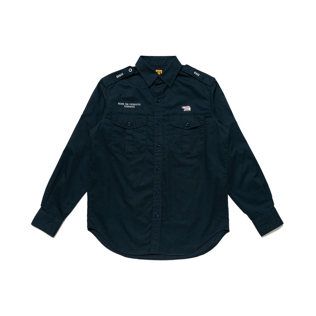2021SS HUMAN MADE MILITARY LS SHIRT POLAR BEAR 長袖 襯衫 現貨