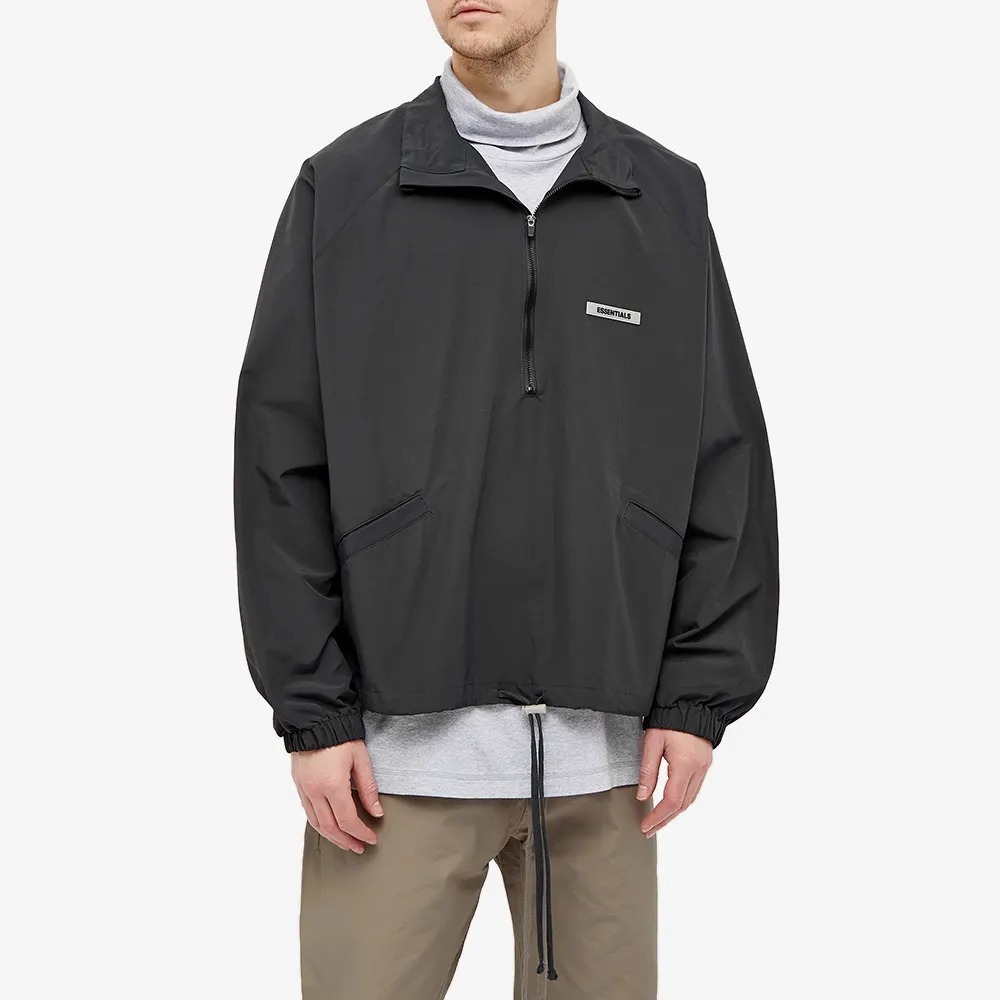 Fear of god essentials online half zip track jacket