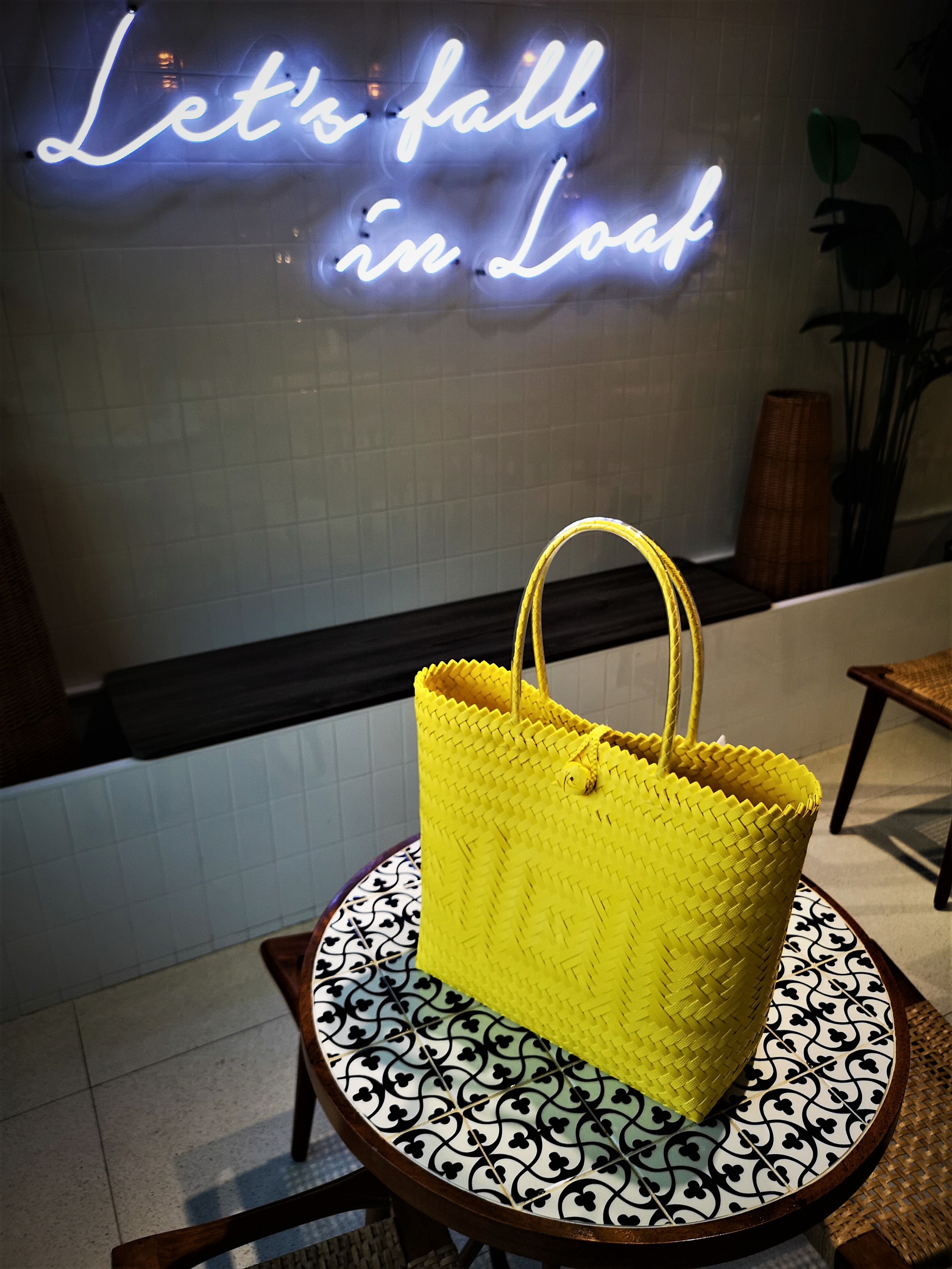 Penan Tote (yellow,mustard,pumpkin,white)