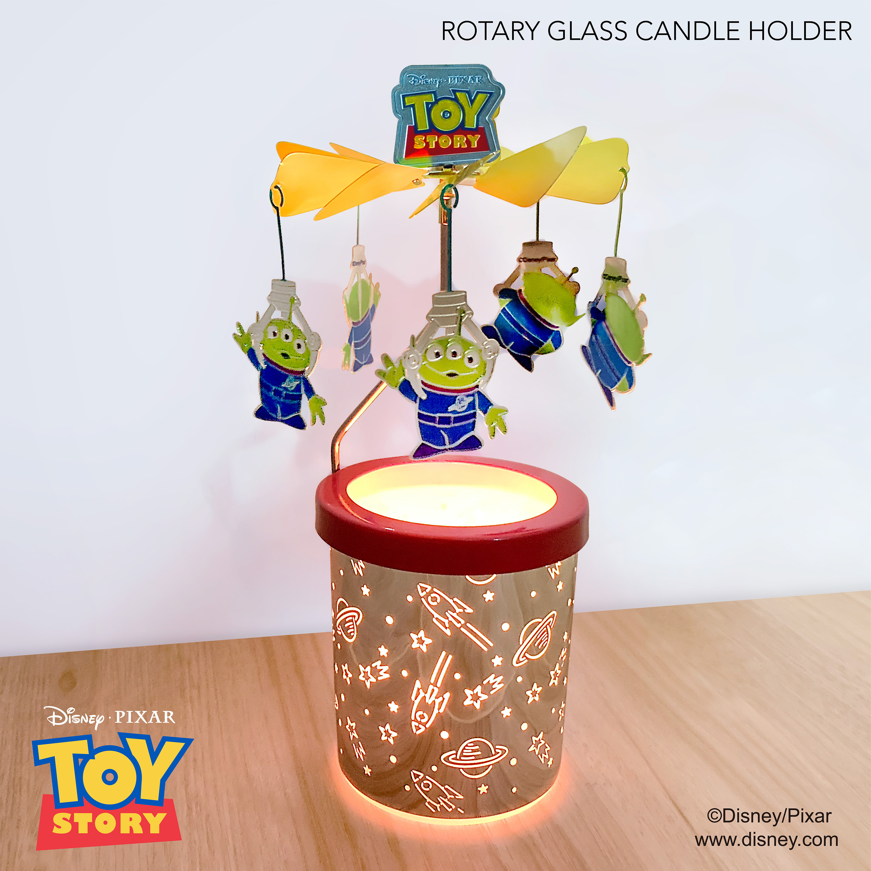 反斗奇兵 "三眼仔" 旋轉蠟燭玻璃杯