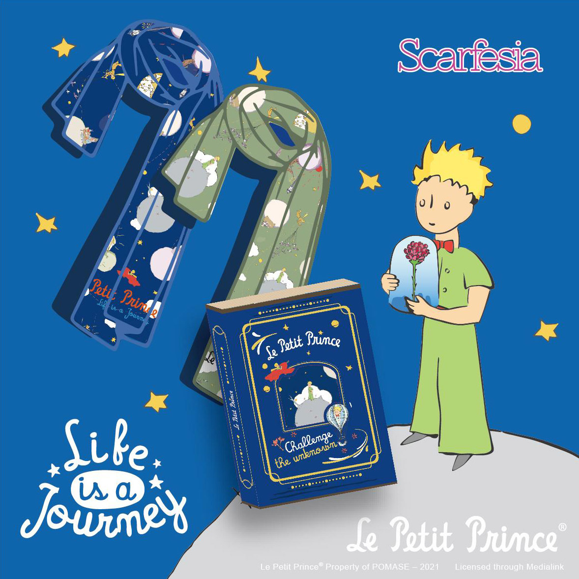 Le Petit Prince X Scarfesia 75é€±å¹´æŠ«è‚©