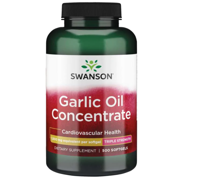 【Swanson】Garlic Oil 大蒜精 500倍濃縮 1500mg 500顆