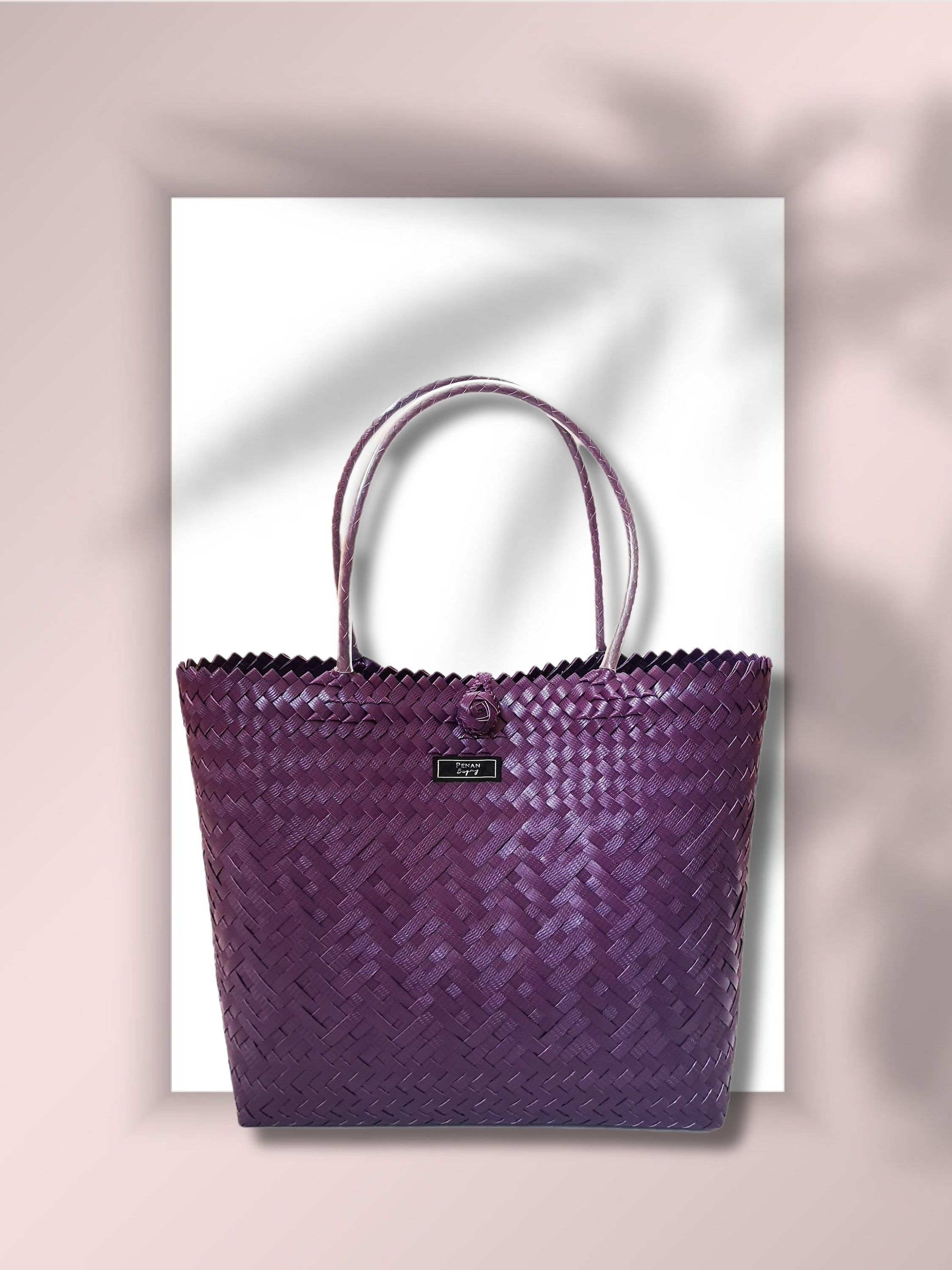 Penan Tote Single Colored - Assorted (dark brown, purple, cream, olive)