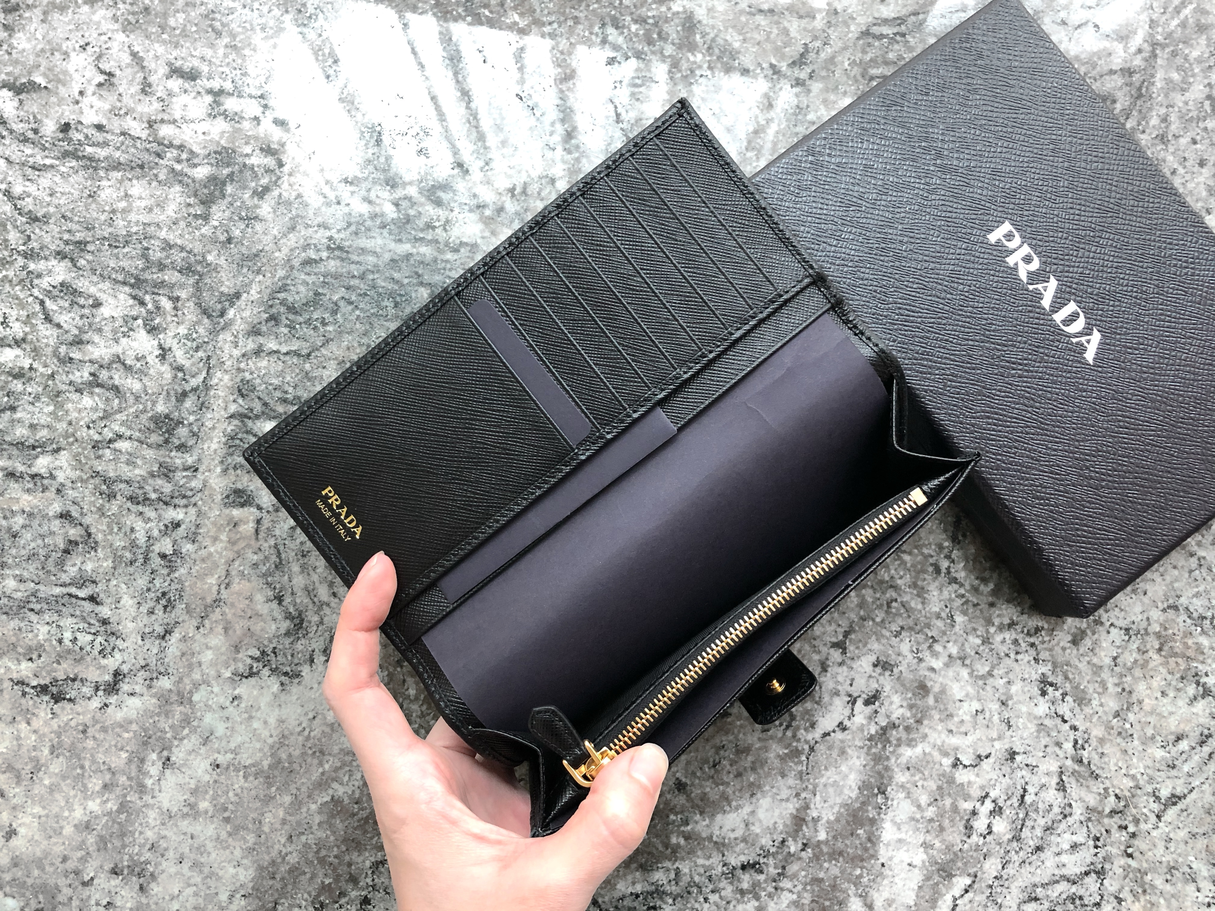 PRADA Long slim wallet