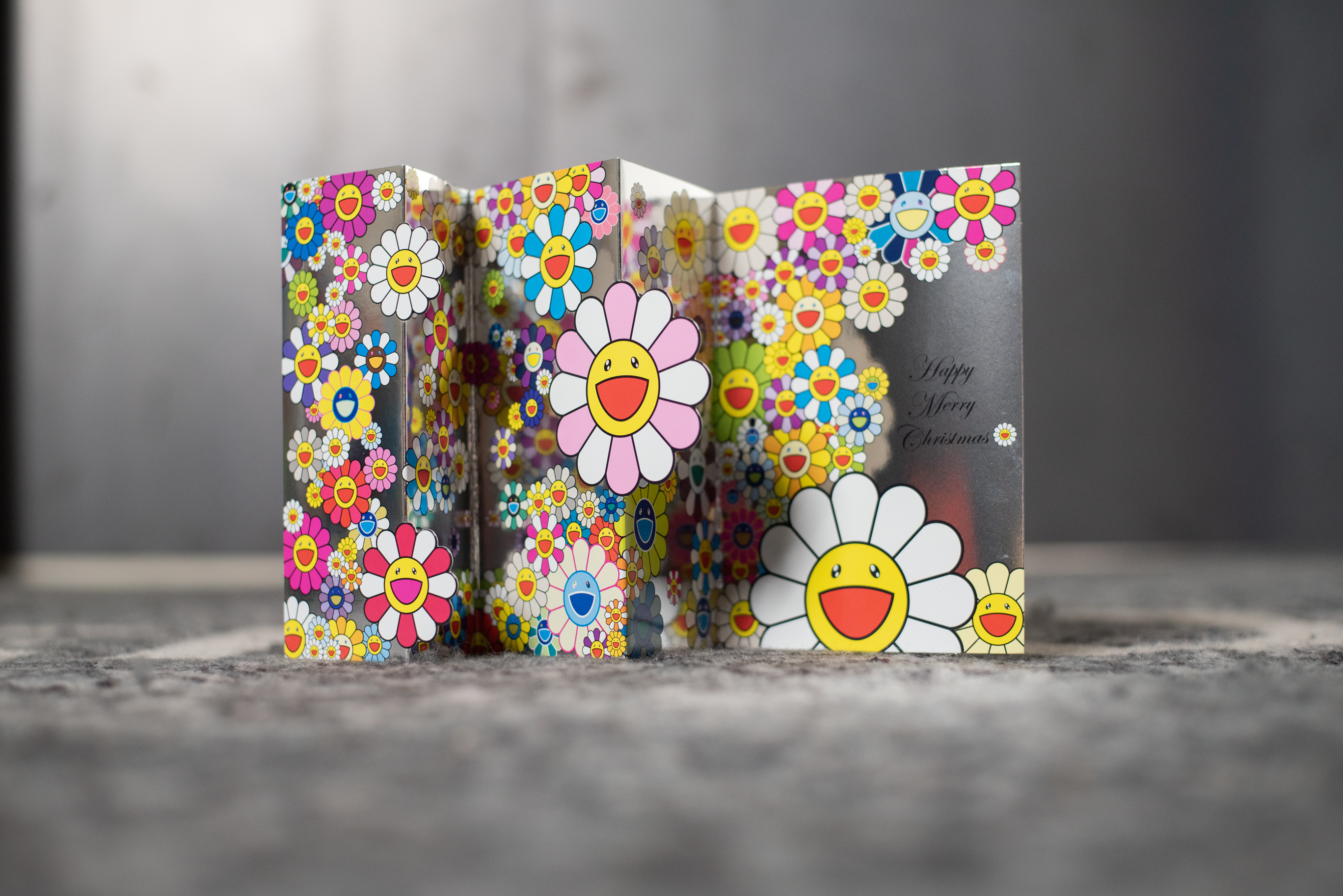 Takashi Murakami Chrstimas Flowers Holiday Cards (Set of 12)