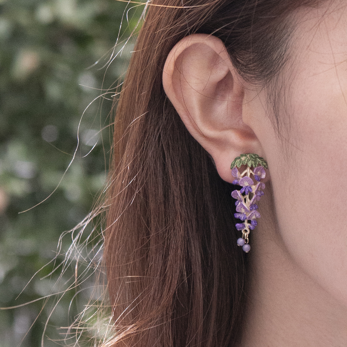 Palnart Poc 日本制紫樹藤耳環