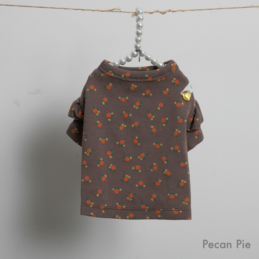 Louisdog 春荷袖小花T-Shirt