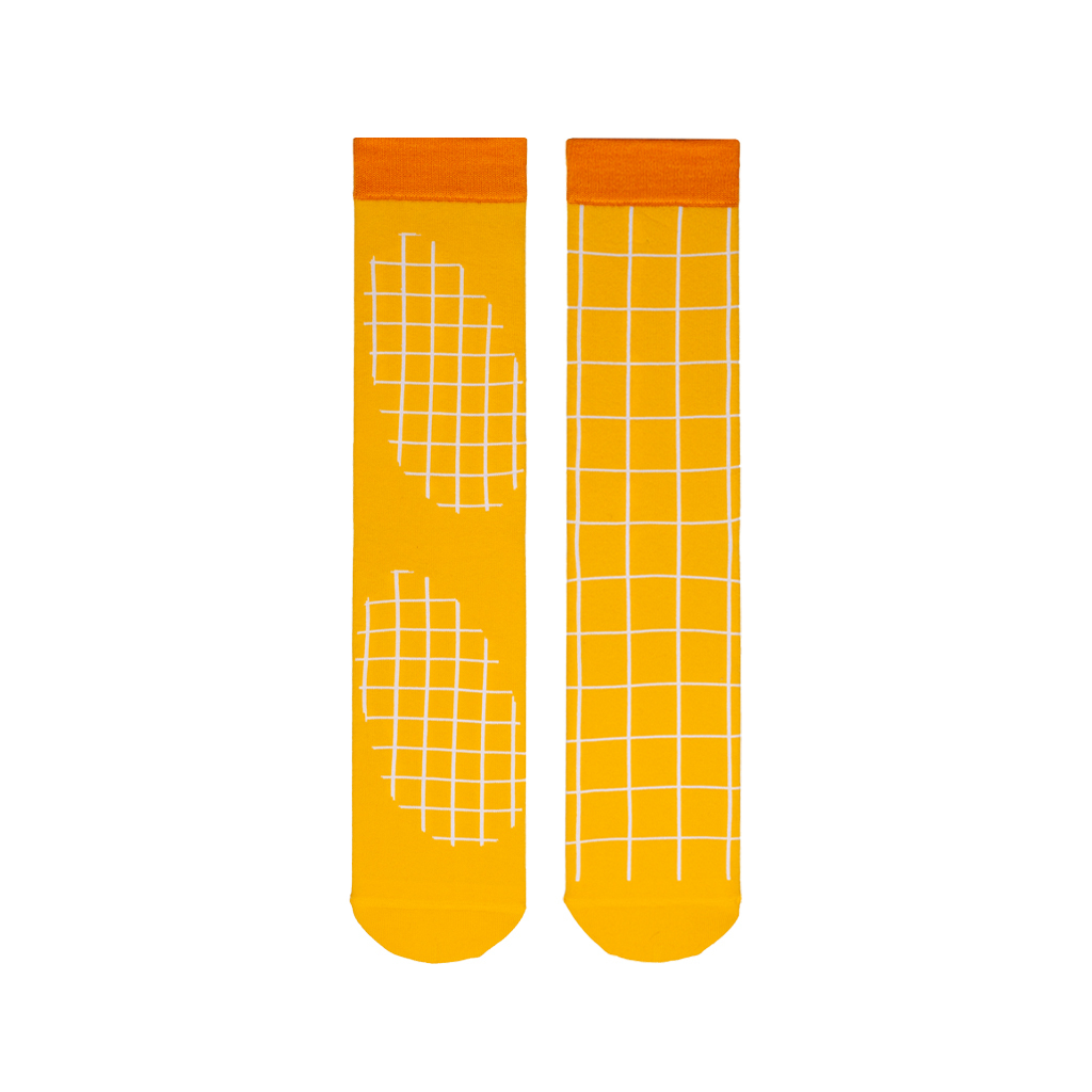 TwinSocks / 不對稱舒適中筒襪 - Mango