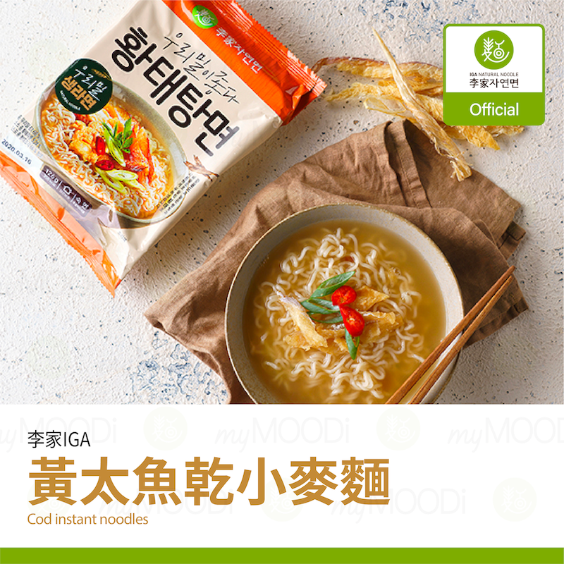 [非油炸] 嚐味期限: 2021.02.20 韓國 簡易健康煮食 江原道 黃太魚乾小麥麵 우리밀 속시원한 황태탕면