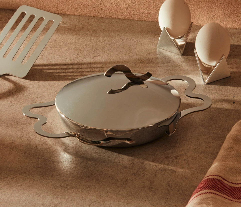 ALESSI TEGAMINO,EGG PAN WITH TWO HANDLES