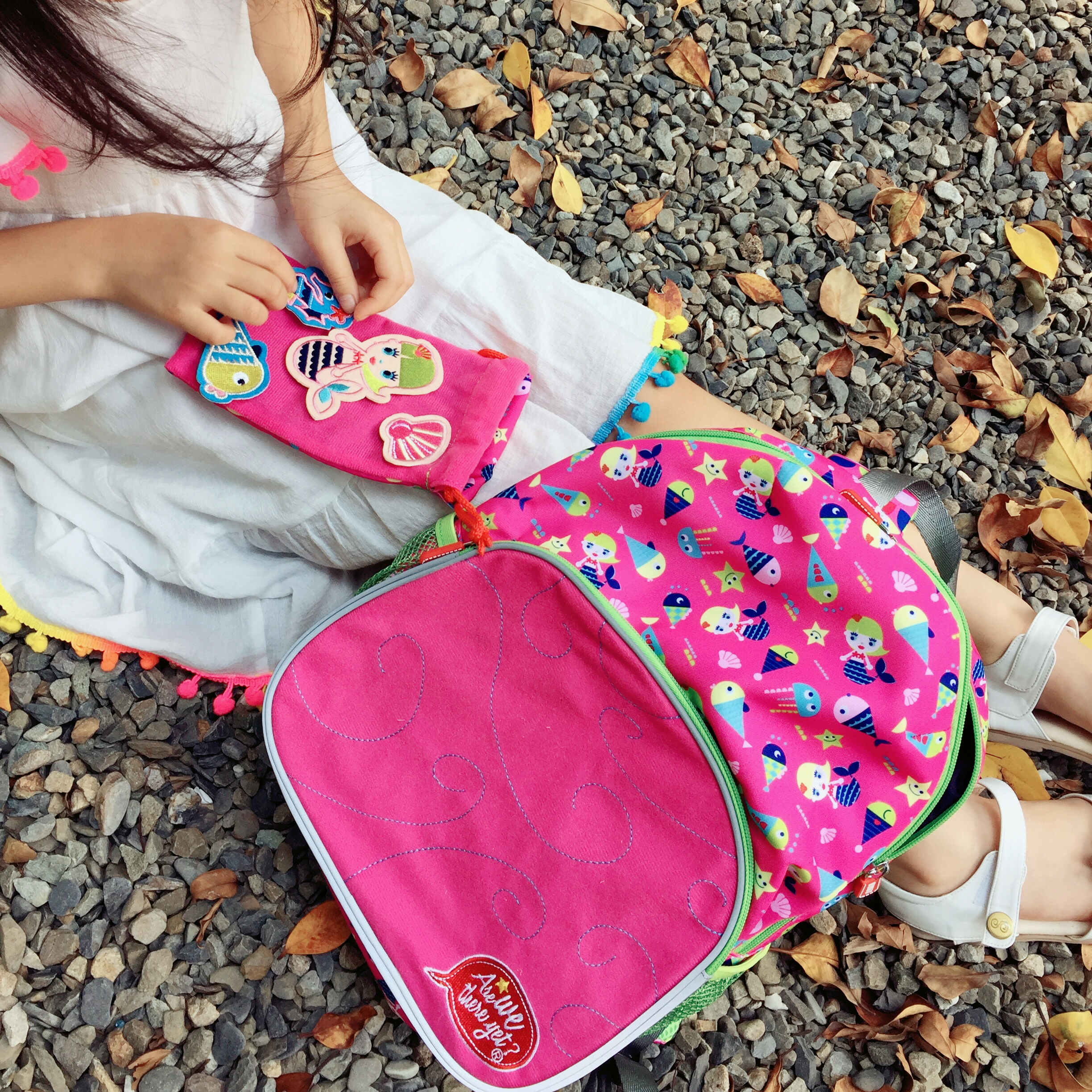 〖 Are We There Yet? 〗創意任意貼兒童背包 - 美人魚