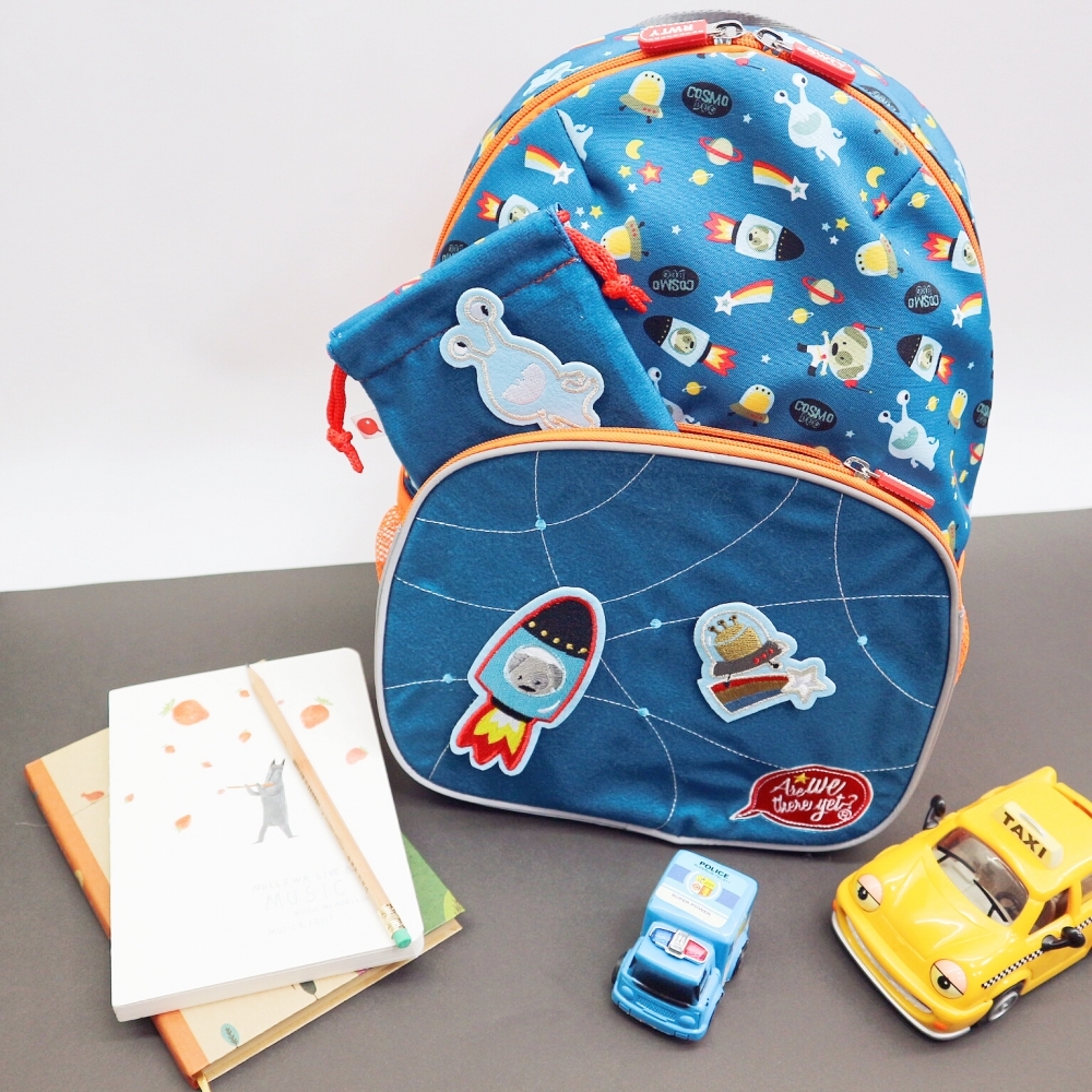 〖 Are We There Yet? 〗創意任意貼兒童背包 - 太空狗