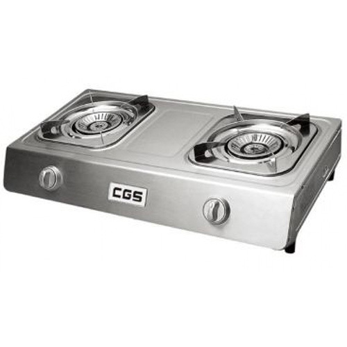 Crown 皇冠 CK-8268 全不鏽鋼座檯式雙頭煤氣爐
