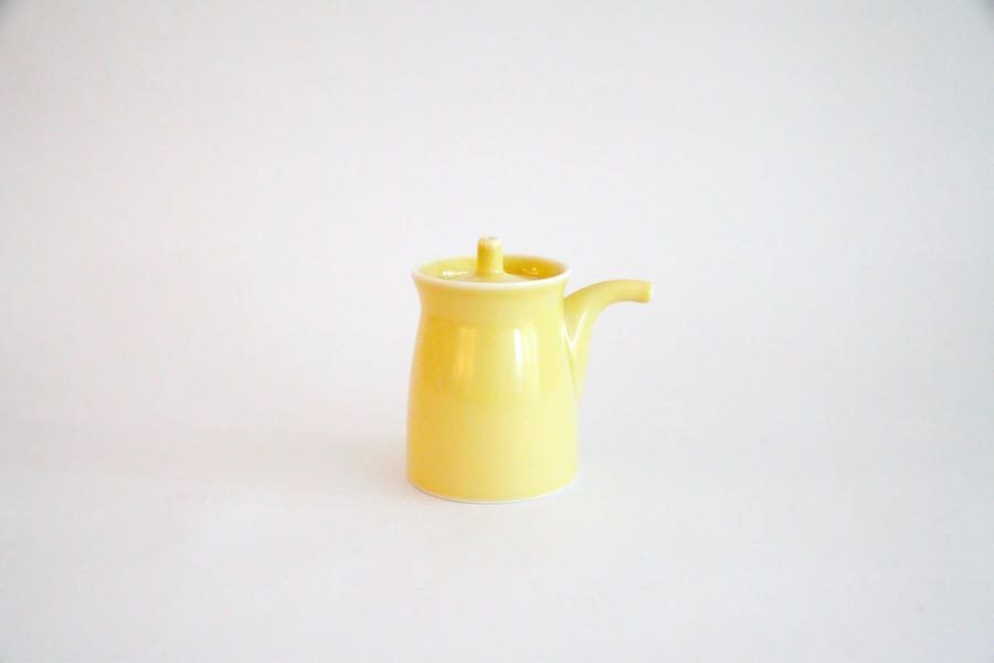 白山陶器-G型醬油瓶/大/黃色