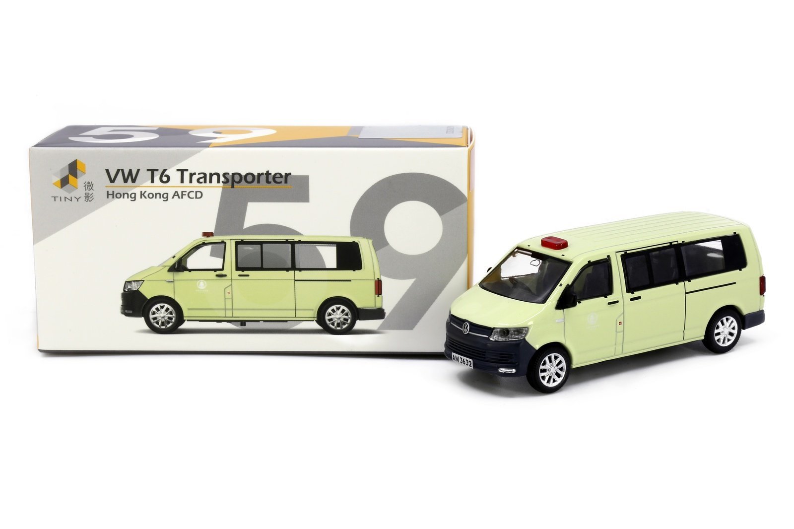 Tiny 微影 #59 - 1/76 福士T6 Transporter 漁護署 (對開尾門)