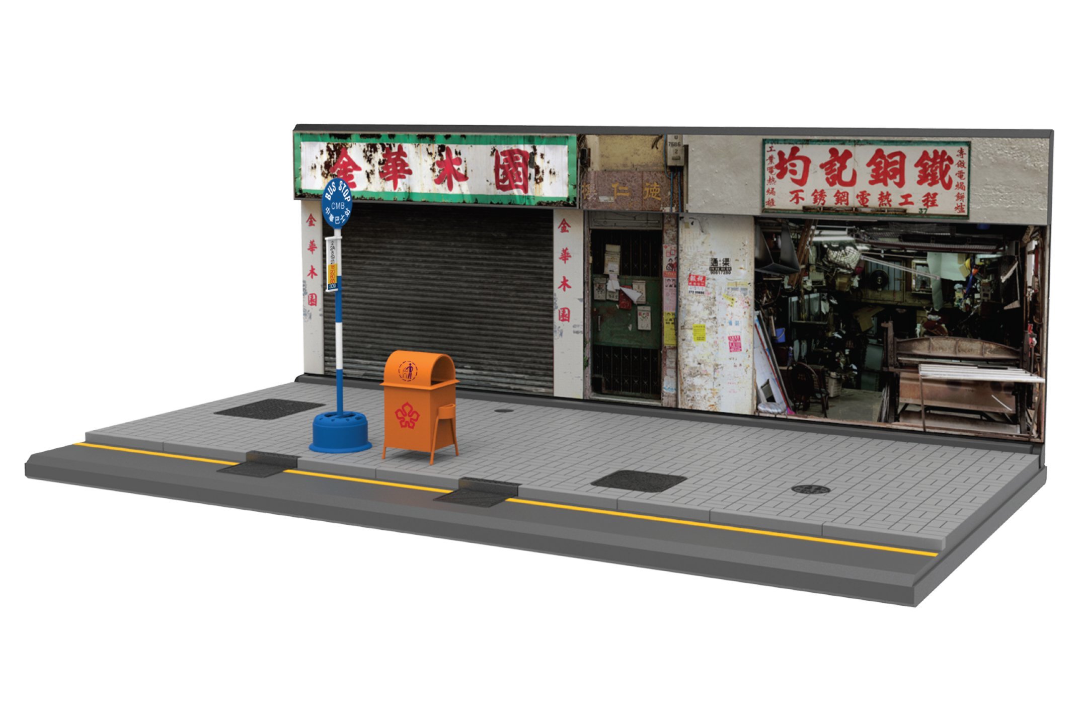 TINY 微影1/35 S4 1/35 車仔檔場景