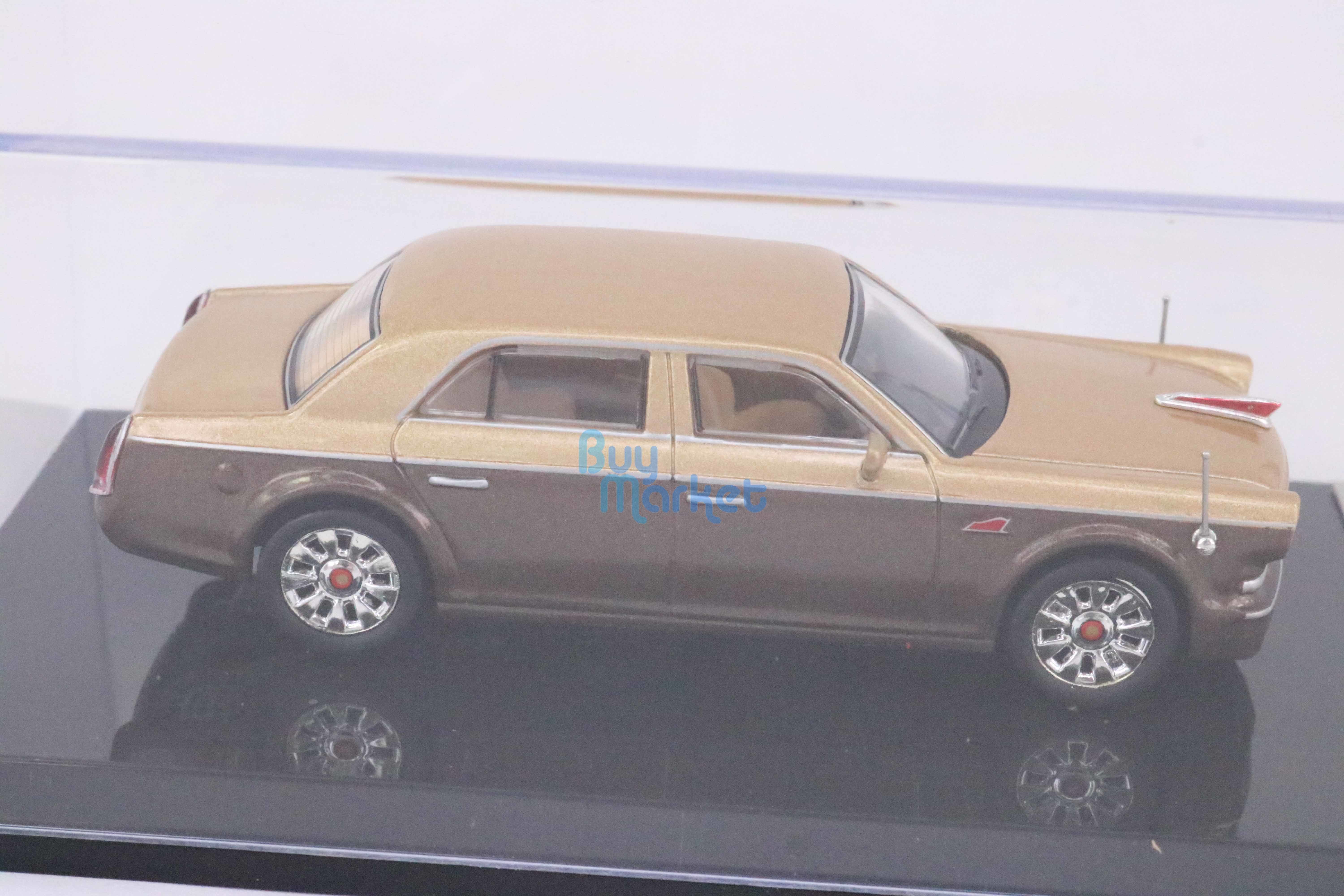 拓意 1/64 汽車模型 汽車玩具 紅旗L5 雙色禮賓車 水晶盒精裝版