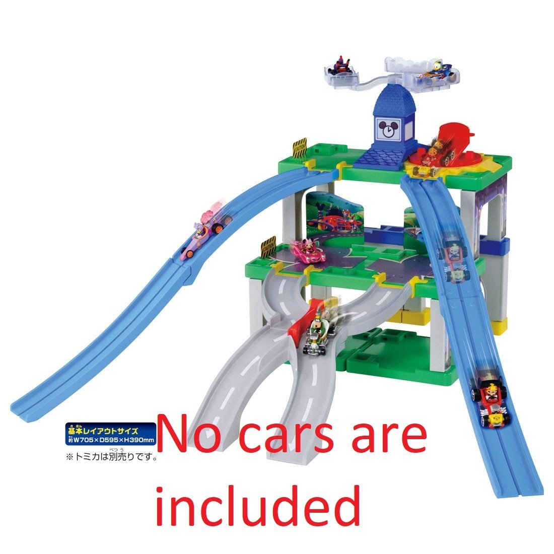 Takara Tomy 迪士尼 合金車仔 - Takara Tomy 可變形警車警局 可放12車仔