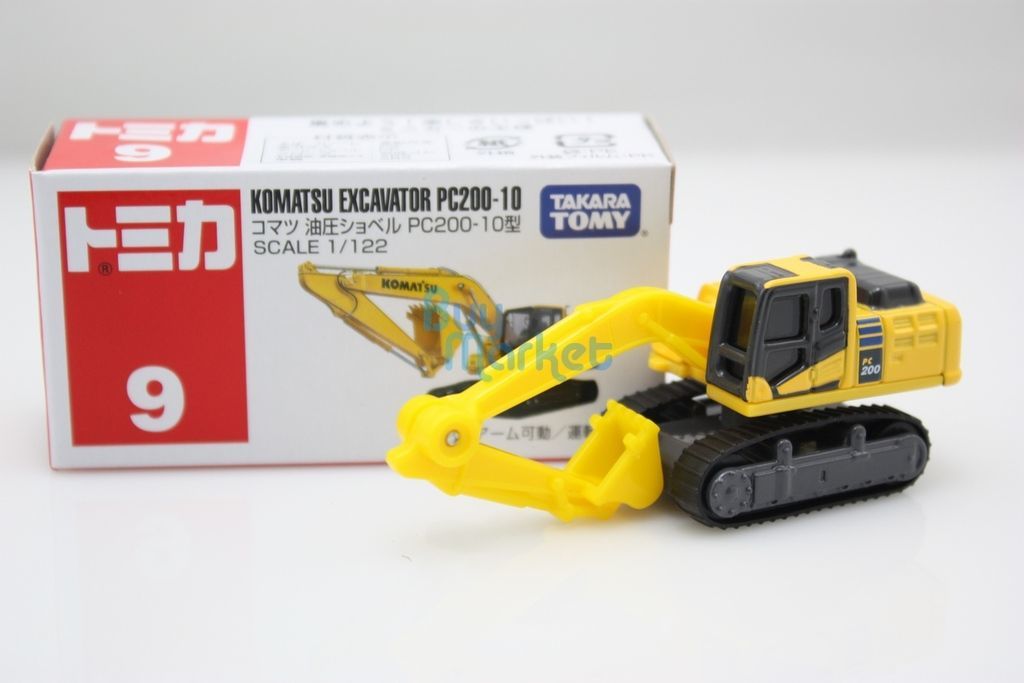 Takara Tomy Tomica 合金車仔 NO. 009 - Komatsu 油壓挖土機 PC200-10
