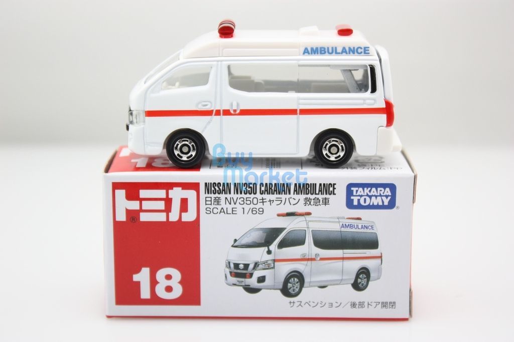 Takara Tomy Tomica 合金車仔 NO. 018 - 日產汽車 NV350 救護車
