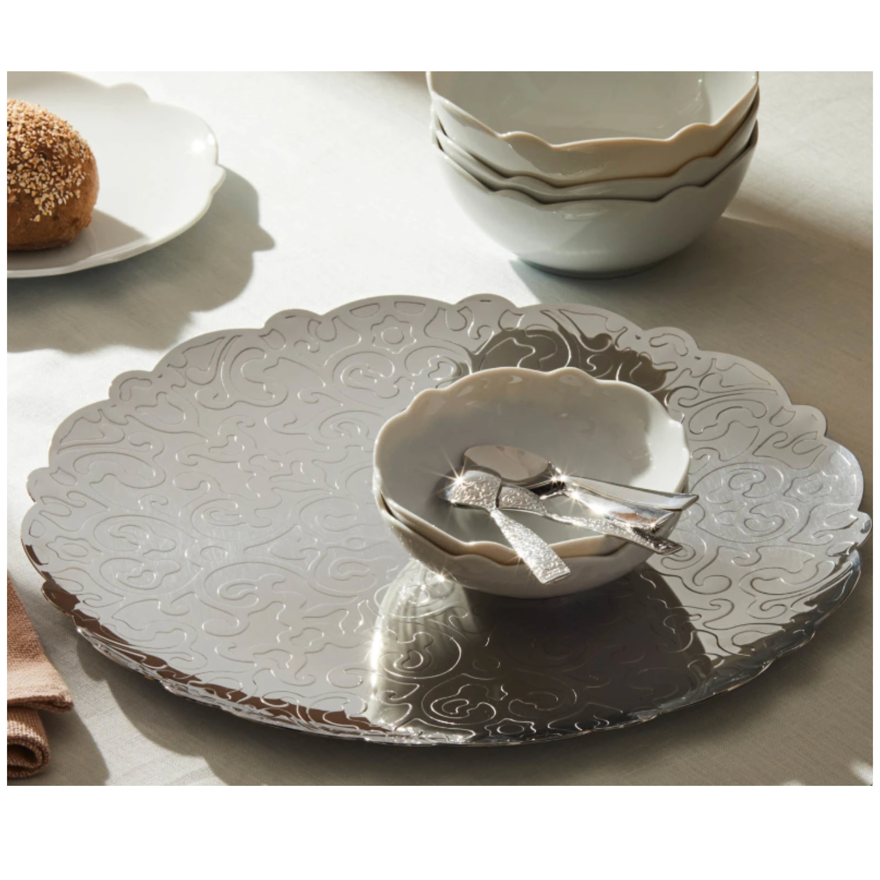 ALESSI DRESSED ROUND TRAY