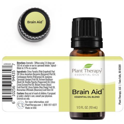 ［提升專注力］美國 Plant Therapy 頭腦靈活 Brain Aid 複方精油 - 10ml