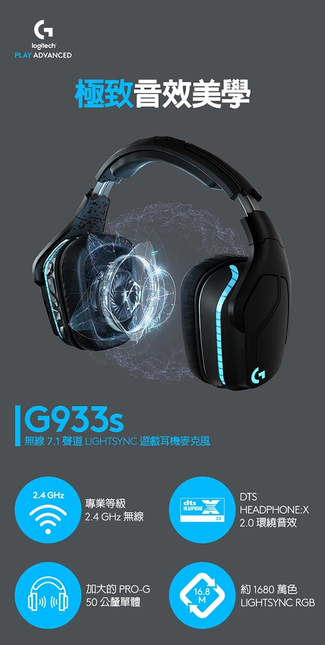 米特3C數位– Logitech 羅技 G633S 7.1 LIGHTSYNC 遊戲耳機麥克風