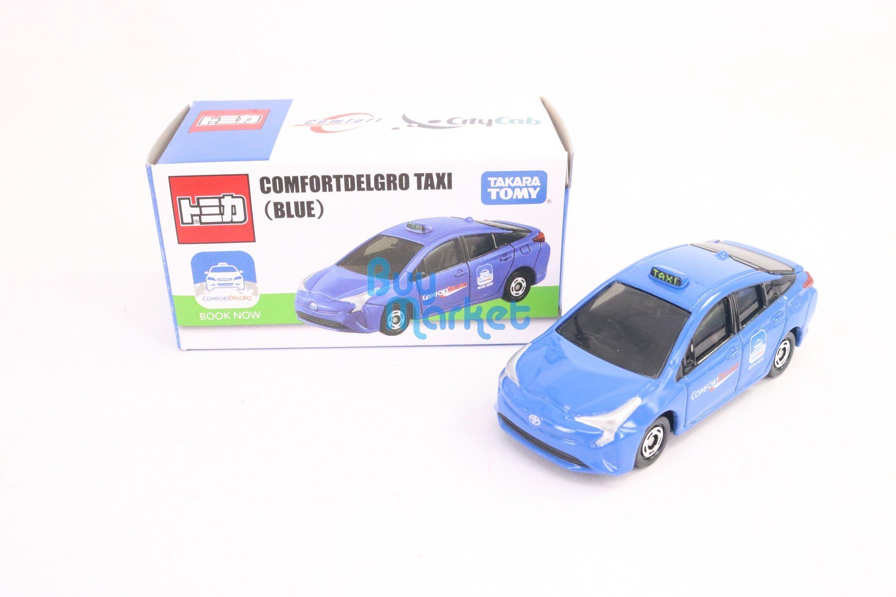 Takara Tomy Tomica 合金車仔 - 新加坡出租車 豐田 Prius Comfort (Blue)